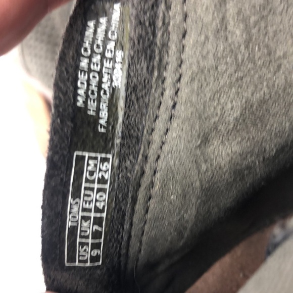 Toms Majorca Suede Perforated Peep Toe Ankle Boots 9 - Picture 10 of 11